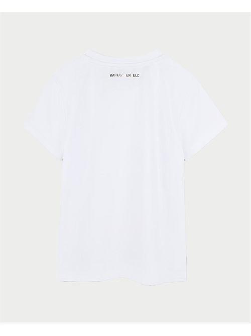 Karl Lagerfeld Girls T-Shirt with Logo Print KARL LAGERFELD | Z3044710P